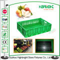 Plastic Folding Storage Crate Collapsible Stacking Fruit Crate